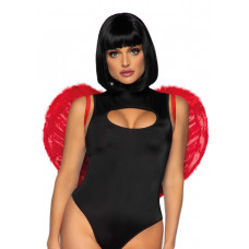 Крылья дьяволицы Leg Avenue Devil Wings Red, настоящие перья — Keks-Hub