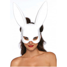 Маска кролика Leg Avenue Masquerade Rabbit Mask White, довгі вушка, на резинці — Keks-Hub