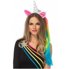 Обруч з вушками Leg Avenue Magical Unicorn Headband, райдужна грива