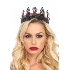 Корона Leg Avenue Філігранна з камінням, метал — Keks-Hub