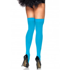 Панчохи Leg Avenue Nylon Thigh Highs Neon Blue, one size