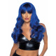 Перука Leg Avenue Misfit Long Wavy Wig Blue збоку: демонструє природний вигляд та довжину 61 см