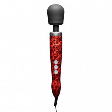 Вибромассажер Doxy Die Cast Rose Pattern, мощный, 220В, металлический корпус — Keks-Hub
