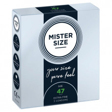 Презервативи Mister Size pure feel 47 товщина 0,05 мм 3 шт.