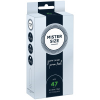 Презервативи Mister Size Pure Feel 47 (10 шт), 0,05 мм