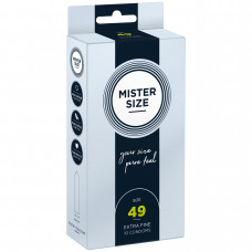 Презервативи Mister Size pure feel 49 мм (10 шт), товщина 0,05 мм — Keks-Hub