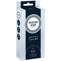 Презервативы Mister Size pure feel 64 мм, 10 шт, толщина 0,05 мм
