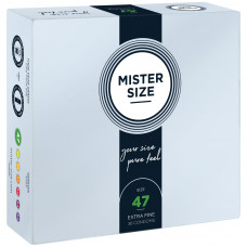 Презервативи Mister Size pure feel розмір 47, 36 шт., 0,05 мм — Keks-Hub