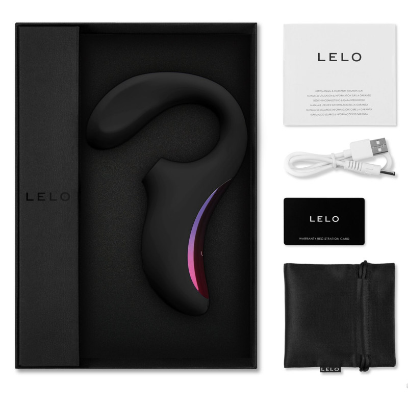 LELO Enigma Black - детальний вигляд ззаду, що демонструє вигин