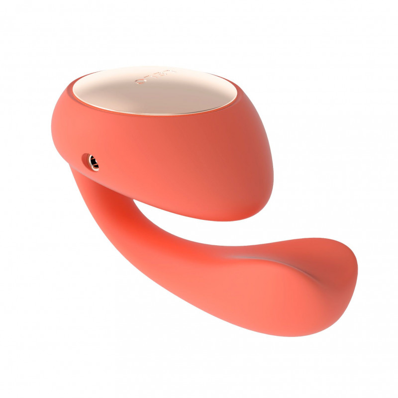 Текстура силіконової поверхні смарт-вібратора LELO Ida Wave кораловий червоний, гладка та приємна на дотик