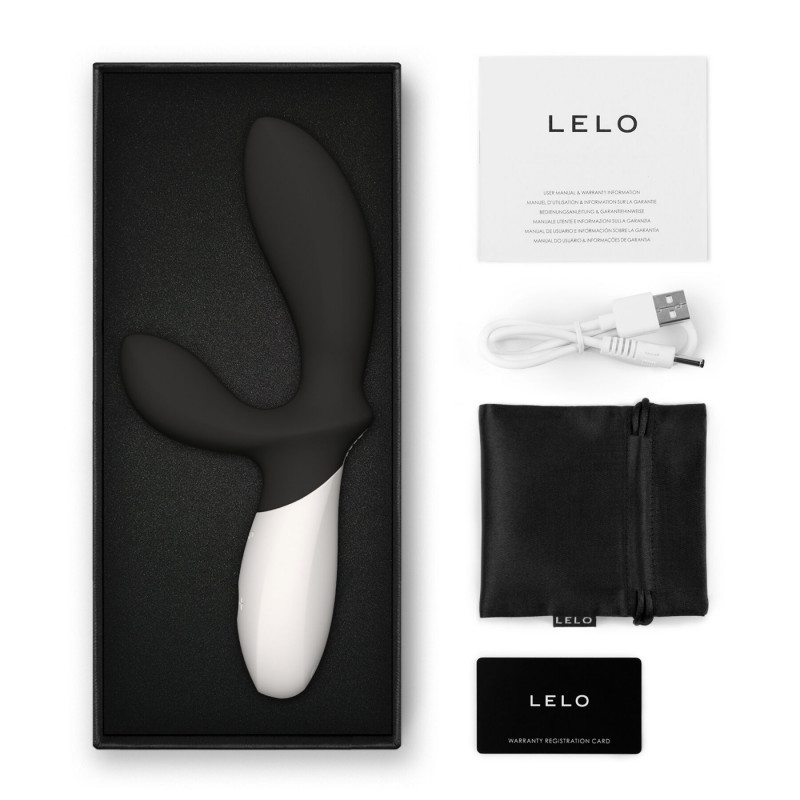 Упаковка LELO Loki Wave 2 Black: елегантна коробка, що підкреслює преміальність бренду Lelo