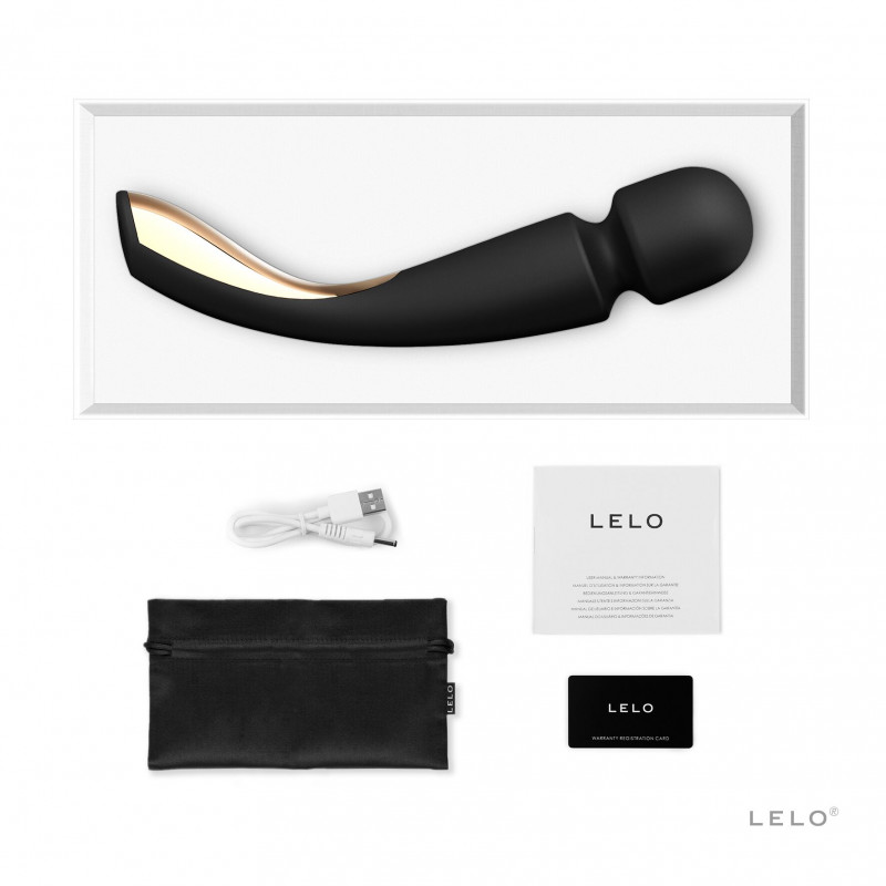 Упаковка вібромасажера LELO Smart Wand 2 Medium Black, преміальний дизайн