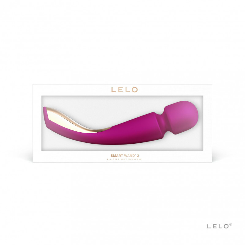 Вібромасажер LELO Smart Wand 2 Medium Deep Rose в упаковці: елегантний дизайн