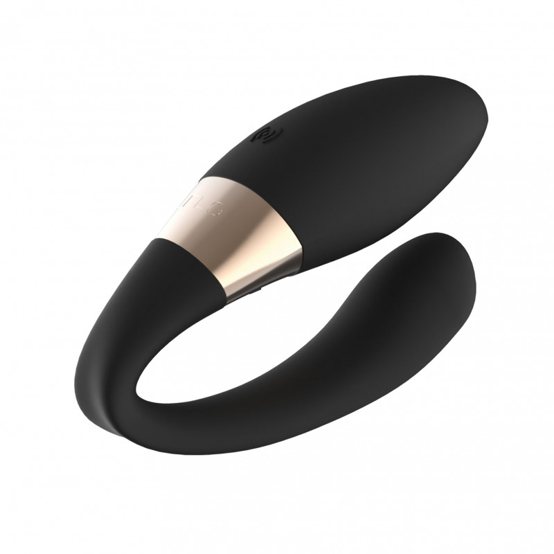 LELO Tiani Duo Black - детальний вигляд збоку, демонструє вигнуту форму