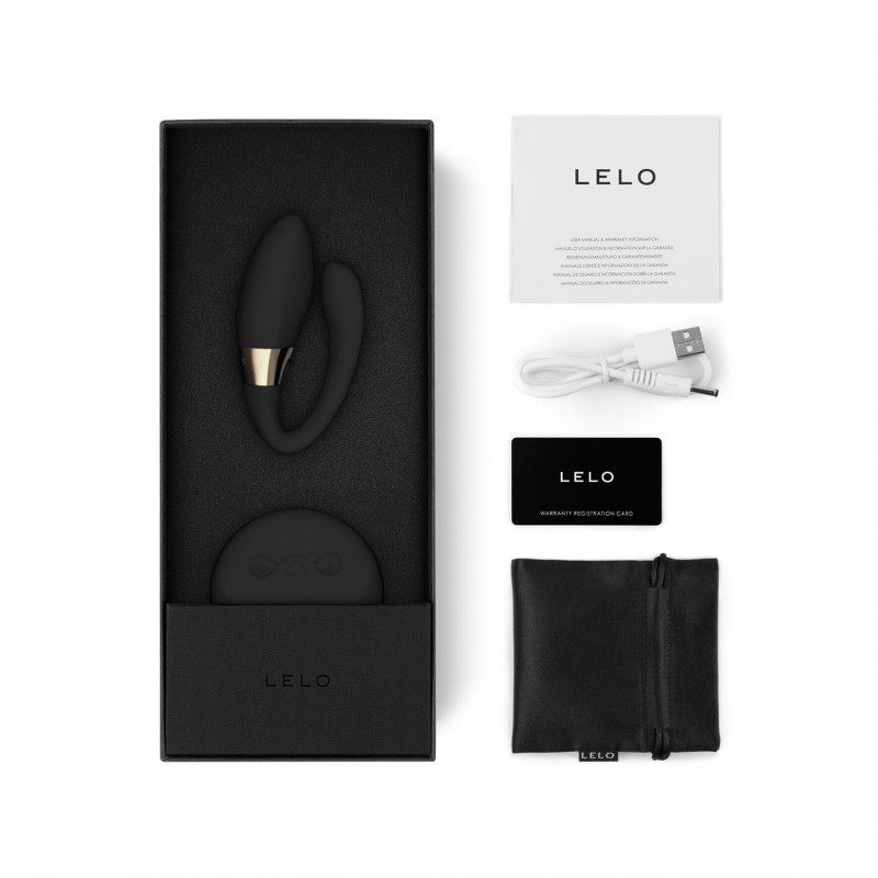 Вібратор LELO Tiani Duo Black в дії, фокус на стимуляції