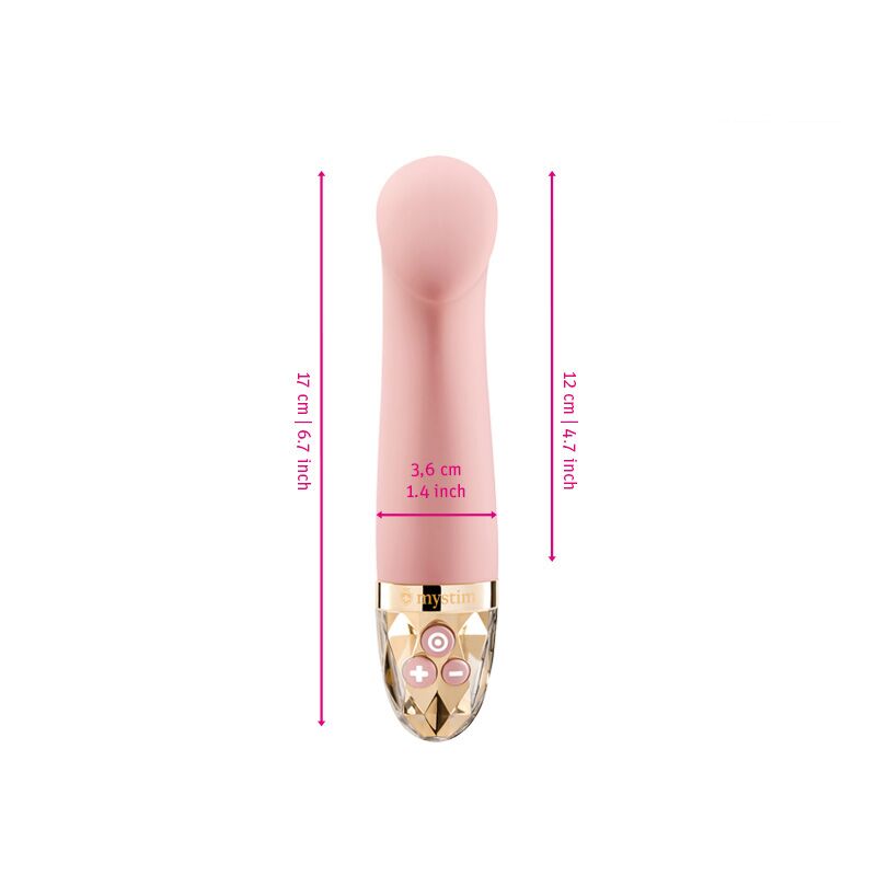 Текстура силіконового покриття вібратора Mystim Right on Ron Rose, гладка та приємна на дотик