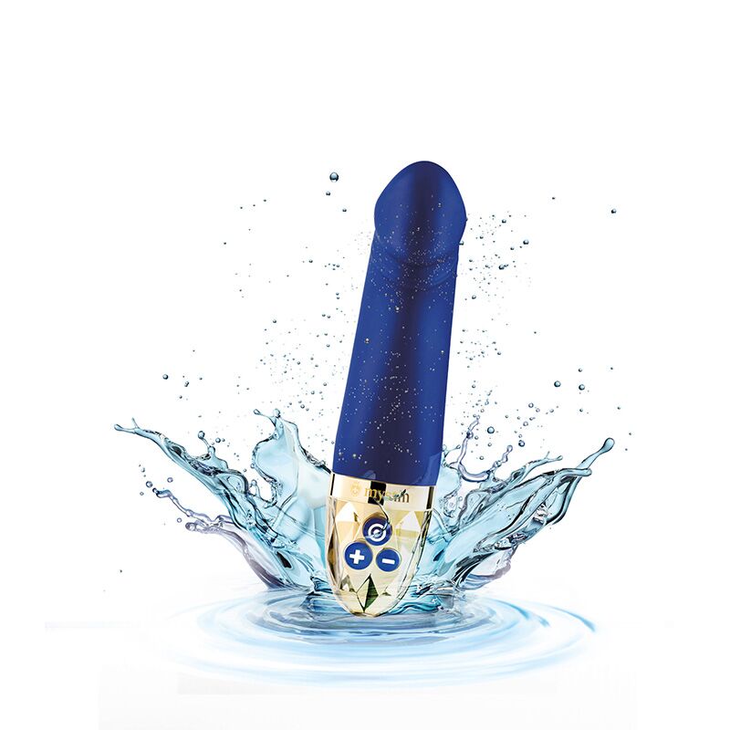 Стильний дизайн вібратора Mystim Real Deal Neil Blue в синьому кольорі