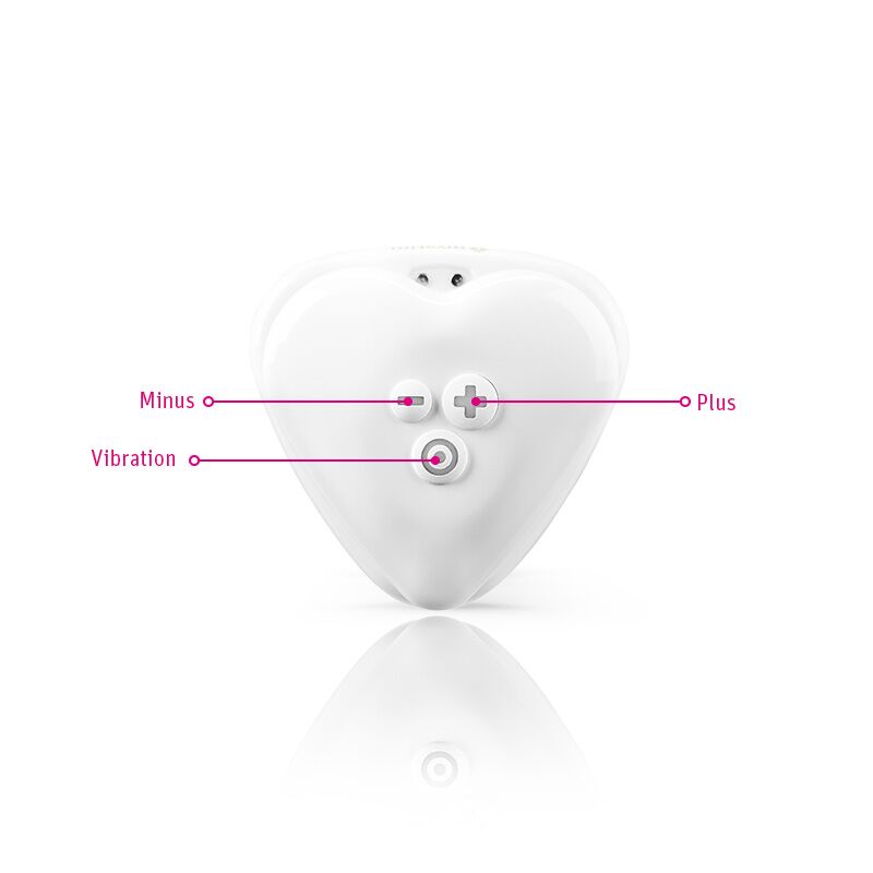 Вібратор Mystim Heart's Desire White, приклад використання, компактний розмір