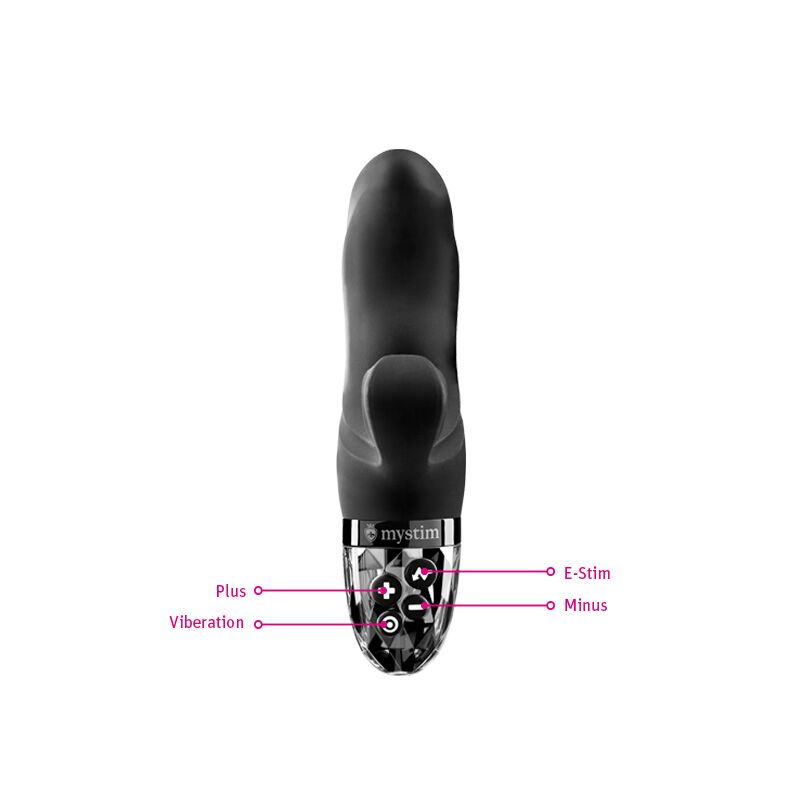 Вібратор-кролик Mystim Hop Hop Bob Black Edition, крупним планом, текстура силікону