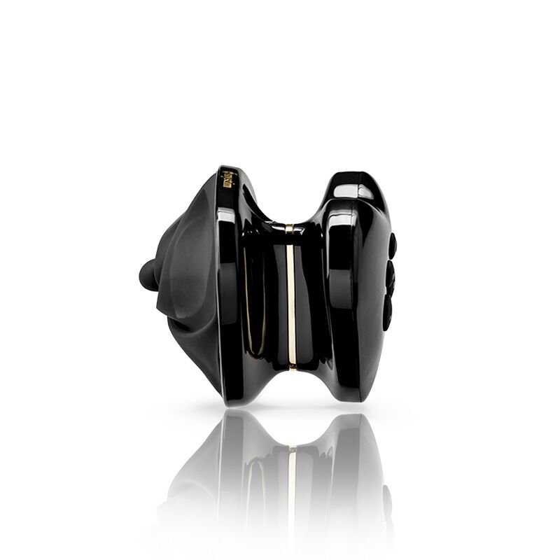 Текстура силіконового покриття вібратора Mystim Hearts Desire Black Edition - гладка та приємна на дотик