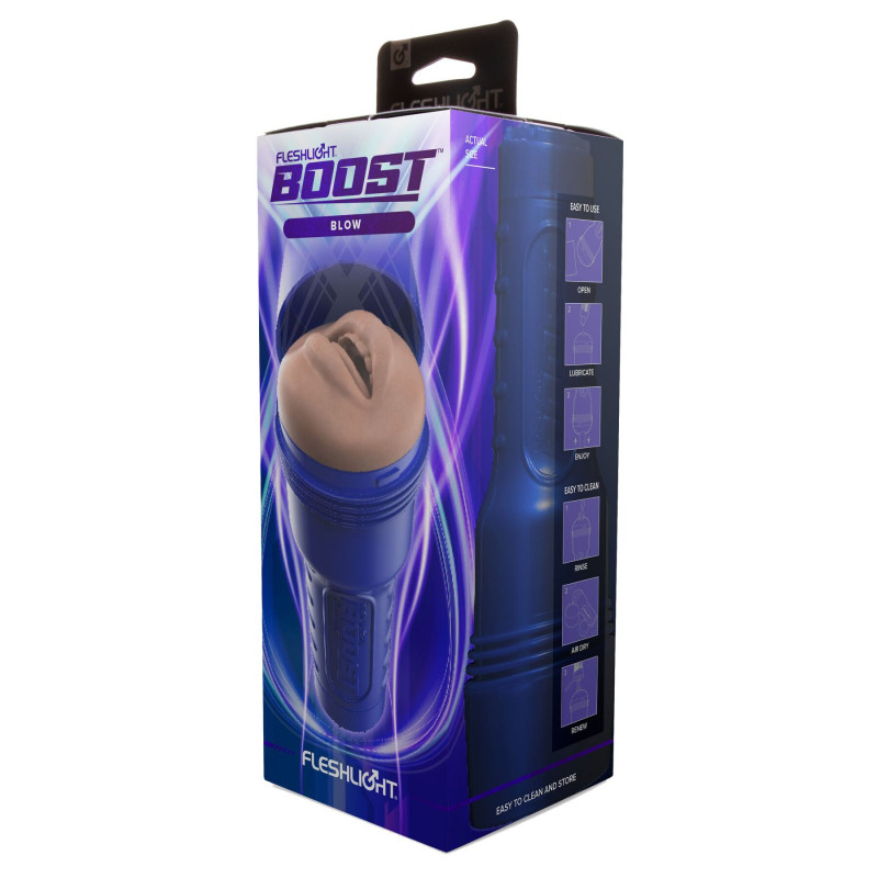 Мастурбатор Fleshlight Boost Blow Light Medium Flesh Turbo Tech - комплектація
