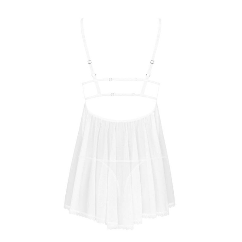 Комплект Obsessive Heavenlly babydoll & thong M/L: стильная упаковка бренда Obsessive