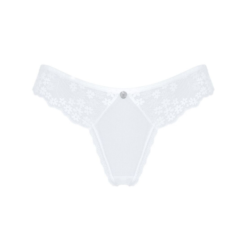 Текстура тканини напівпрозорих трусиків Obsessive Heavenly panties XL/2XL