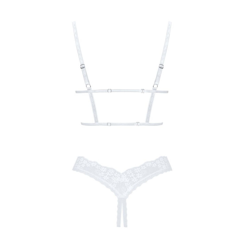 Упаковка еротичного комплекту Obsessive Heavenlly 2-pcs cupless set XS/S, брендовий пакет