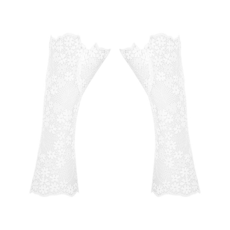 Мереживні мітенки Obsessive Heavenlly gloves O/S в елегантній упаковці від бренду Obsessive