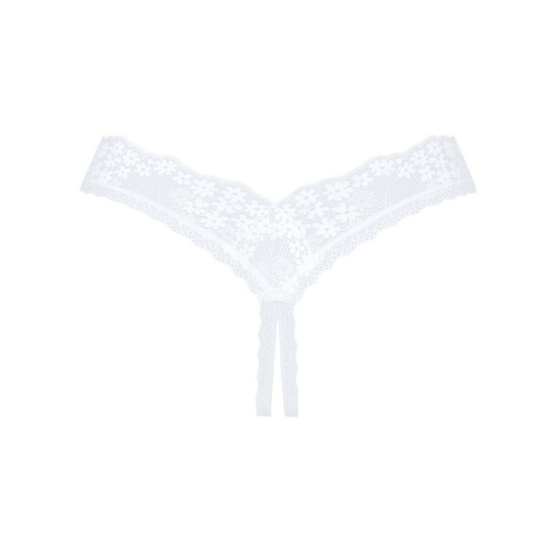 Деталь мережива танга Obsessive Heavenlly crotchless thong XS/S, елегантний візерунок