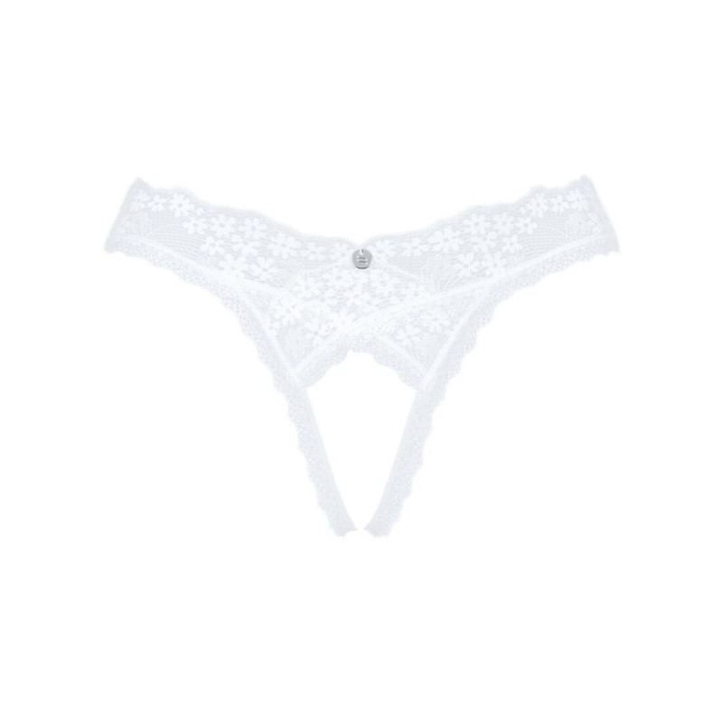 Деталі дизайну мереживних танга Obsessive Heavenlly crotchless thong XL/2XL