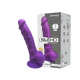 Упаковка фалоімітатора SilexD Johnny Purple 7in: бренд SILEXD, фіолетовий дизайн
