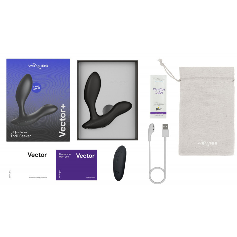 We-Vibe Vector+ CHARCOAL BLACK: демонстрація регульованого кута нахилу