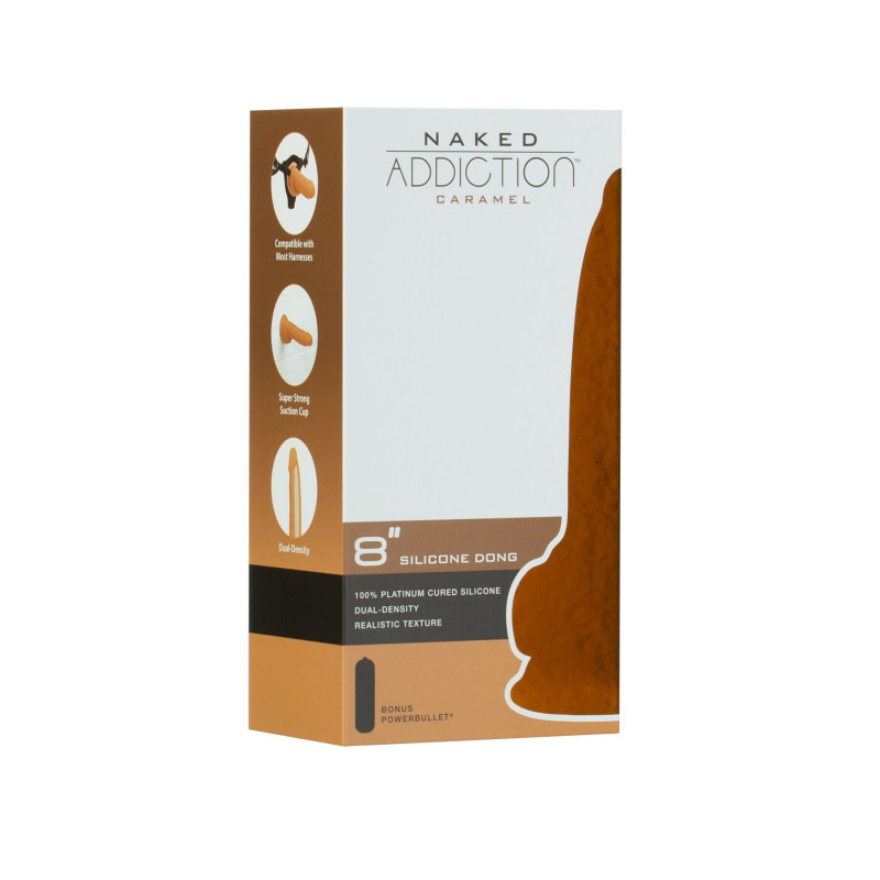 Розміри фалоімітатора ADDICTION Caramel 8