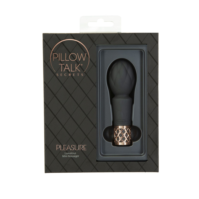Мінівібромасажер Pillow Talk Secrets Pleasure Clitoral Wand, панель управління з кнопками