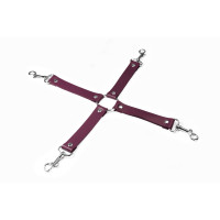 Крестовина Feral Feelings 4 Way Connector натуральная кожа burgundy