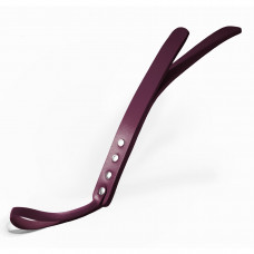 Паддл Feral Feelings Leather Mini Paddle Burgundy, двошаровий, натуральна шкіра — Keks-Hub