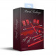 Детальний вигляд набору Feral Feelings Kit 7 Red: текстура червоних наручників та м'якість маски