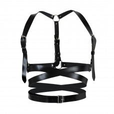 Шкіряна портупея Art of Sex - Melani Leather harness, Чорна XS-M — Keks-Hub