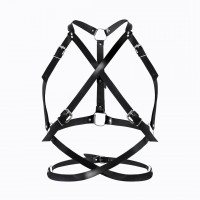 Женская портупея Art of Sex - Agnessa Leather harness, Черный XS-M