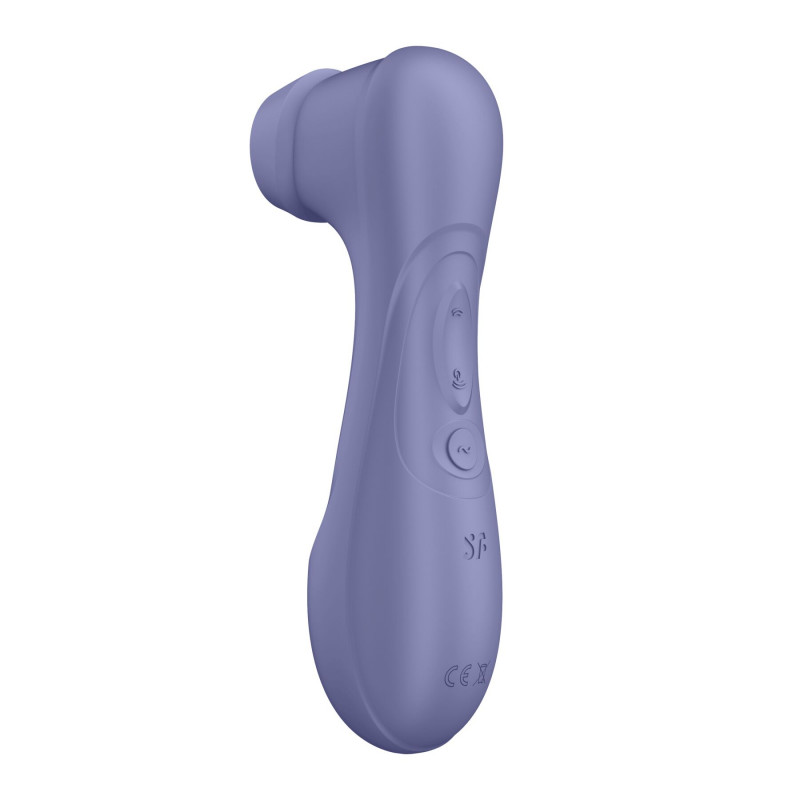 Текстура силіконової насадки вакуумного стимулятора Satisfyer Pro 2 Generation 3 Liquid Air Lilac