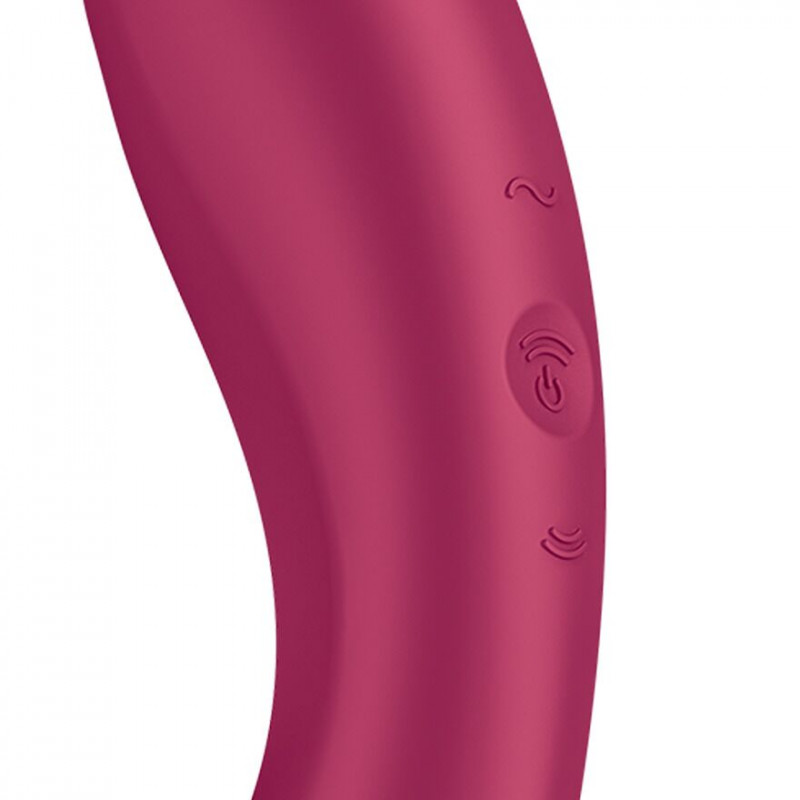 Коробка від вакуумного стимулятора Satisfyer Curvy Trinity 3в1, червоний