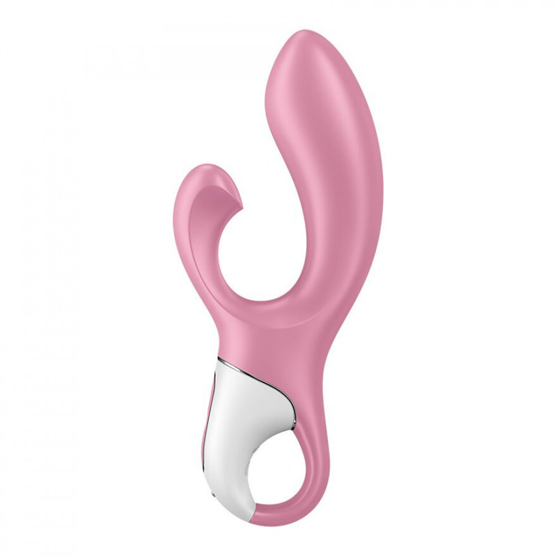 Satisfyer Air Pump Bunny 2: детальний вигляд збоку, показ кнопок керування
