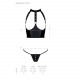 Комплект Passion GENEVIA SET WITH OPEN BRA S/M black: детальный вид бюстгальтера с открытой чашкой
