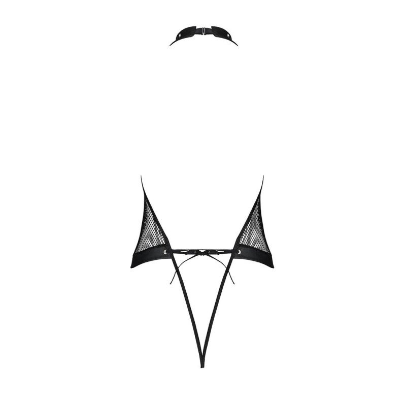 Текстура тканини боді-халтер Passion MOONLIGHT BODY L/XL black