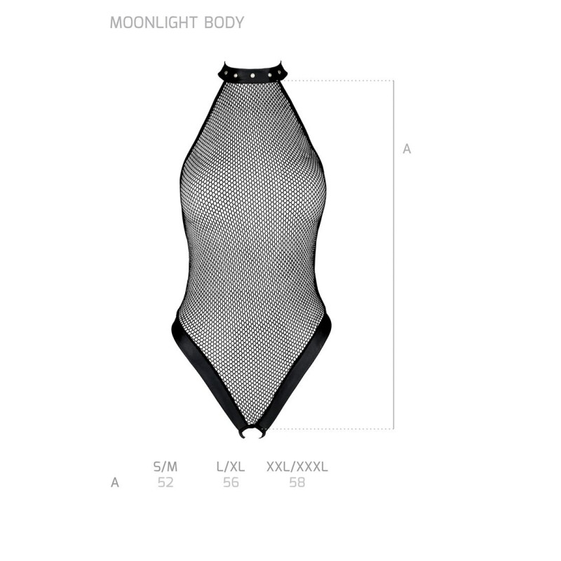 Упаковка боді-халтер Passion MOONLIGHT BODY L/XL black