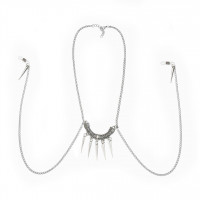 Украшение для сосков Art of Sex Modesta с цепочками и шипами