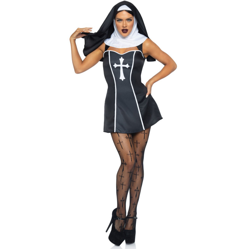 Костюм черниці Leg Avenue Naughty Nun XS, упаковка товару