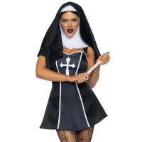 Костюм монашки Leg Avenue Naughty Nun XS