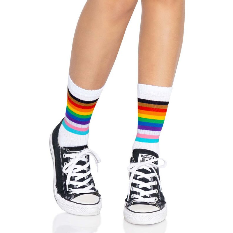 Текстура матеріалу жіночих шкарпеток Leg Avenue Pride Crew Socks